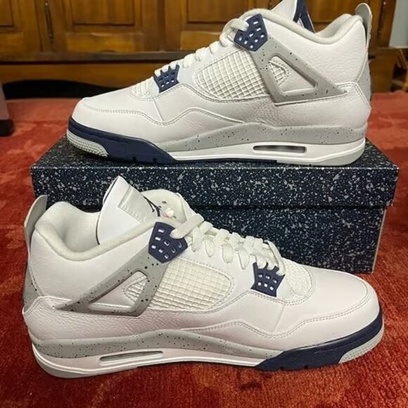 Nike Shoes Air Jordan 4 Retro “Midnight Navy” - Picture 4 of 6